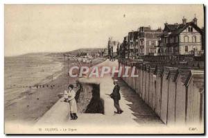 Old Postcard Villers Sur Mer La Digue