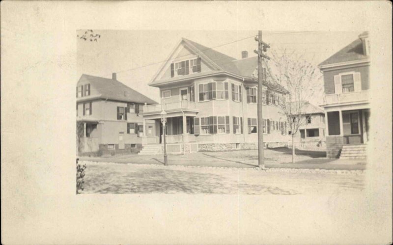 Haverhill MA 69 Brockton Ave Home 1911 Real Photo Postcard STILL THERE