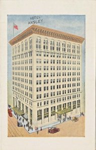 ATLANTA GEORGIA~HOTEL ANSLEY~1910s ADVERTISING POSTCARD