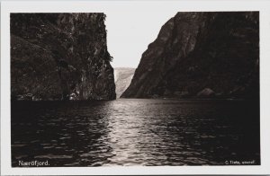 Norway Naeroyfjord Aurland Nærøyfjord Vintage RPPC C083