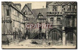 Old Postcard Rouen Old house of the 15th