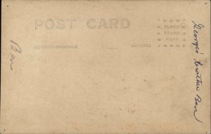 Handsome Cowboy Actor Smoking Cigarette Real Photo