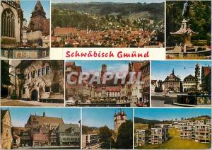 Postcard Modern Schwabisch-Gmund Panorama
