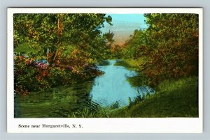 Margaretville NY-New York, Scenic View, Vintage Postcard 