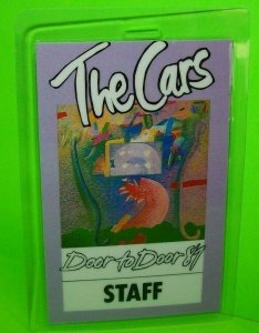 The Cars Backstage Pass Original Door To Door Rock Concert Tour Ric Ocasek 1989