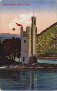 Germany Mäuseturm bei Bingen am Rhein Vintage Postcard C119