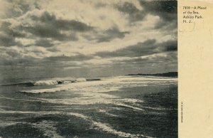 Asbury Park NJ, New Jersey - Mood of the Sea - Atlantic Ocean - pm 1907 - UDB