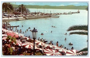 c1950's Playa Y Faro Beach and Lighthouse Chapala Jalisco Mexico Postcard