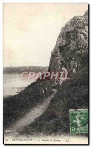 Old Postcard Ploumanach Le Chemin De Ronde