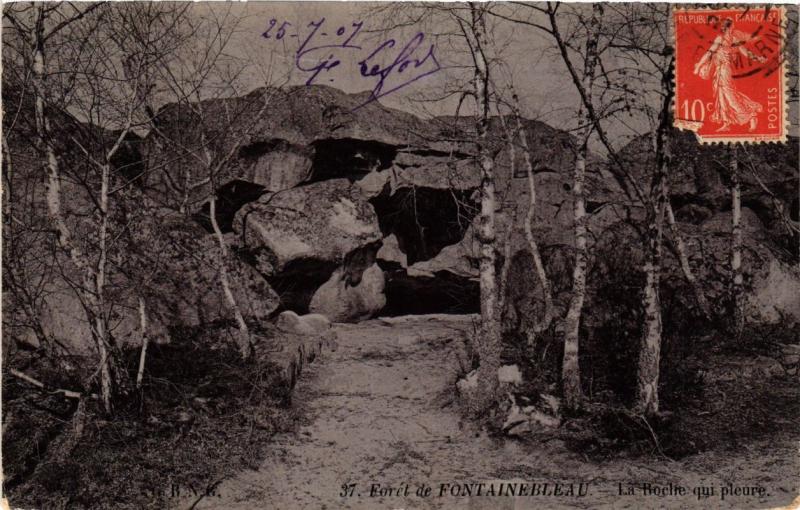 CPA Foret de FONTAINEBLEAU - La Roche qui pleure (248772)