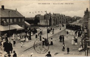 CPA AK FORT-MAHON PLAGE Avenue de la Mer TRAM VAPEUR (977391)