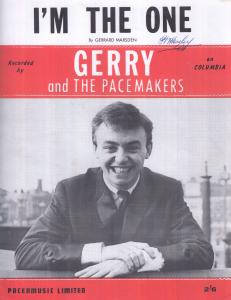 I'm The One Gerry & The Pacemakers 1960s Sheet Music