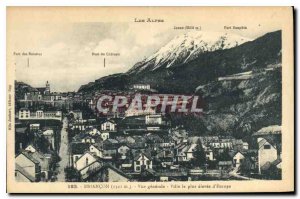 Old Postcard Briancon General view City the highest in Europe