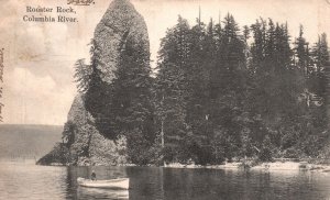 Vintage Postcard 1908 Rooster Rock Boating Fishing Recreation Columbia River