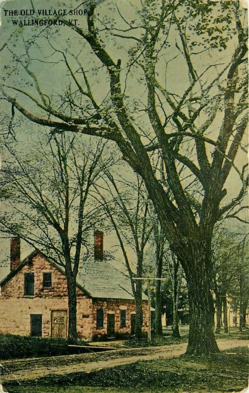 Old Village Stone Shop Wallingford Vermont VT Postcard