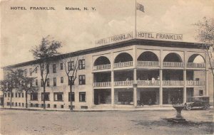 Malone New York car fountain people at Hotel Franklin antique pc ZE686237