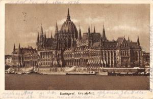B107520 Hungary Budapest parlament, Parliament Boats real photo uk