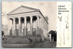 1908  Savannah  Georgia   Christ Church     Postcard
