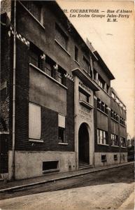 CPA COURBEVOIE Rue d'Alsace-Les Écoles Groupe Jules Ferry (413667)