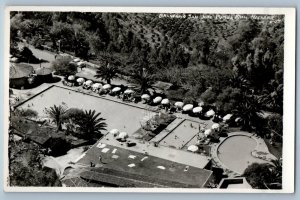 Purua Michoacan Mexico Postcard Aerial View Balneario San Jose c1950s RPPC Photo