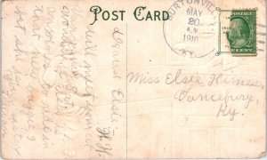 1910 Best Wishes Serenade Cats Dressed Mainzer Anthropomorphic Postcard