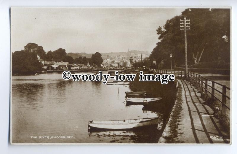 tp9104 - Devon - Early View Looking down the River from Knightsbridge - postcard 