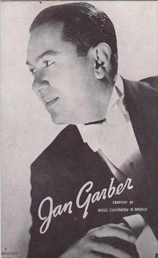 Musicians Jan Garber Vintage Mutoscope Card