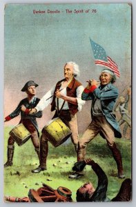 Spirit Of 1776 Colonial Musicians Drums Piccolo Yankee Doodle C1910s Postcard Y6