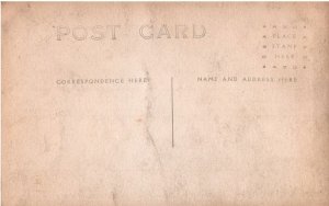 VINTAGE POSTCARD 2 OLDER GENTLEMEN IN SUITS ON REAL PHOTO CARD 1904-1918