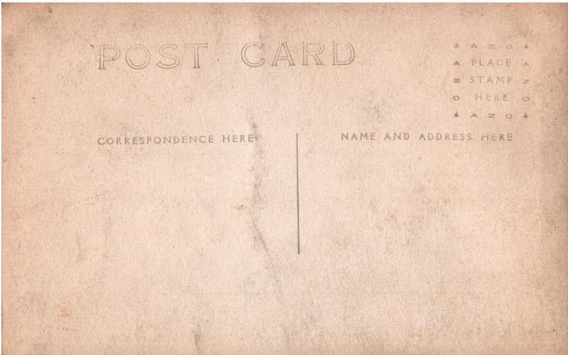 VINTAGE POSTCARD 2 OLDER GENTLEMEN IN SUITS ON REAL PHOTO CARD 1904-1918