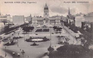 BUENOS AIRES ARGENTINA~PLAZA DEL CONGRESO 1910s PHOTO POSTCARD