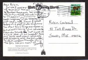 FL Walt Disney World Fireworks Cinderella Castle Amusement Park Orlando Florida