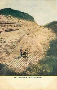 Panama Canal, Culebra Cut, Building Railroad Tracks