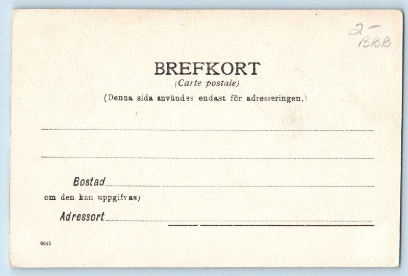 Kristinehamn Värmland County Sweden Postcard Section From the Sound c1905