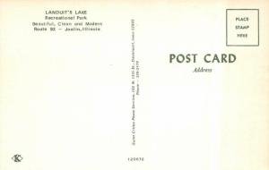 JOSLIN, IL Illinois  LANDIT'S LAKE PARK  Crowded Pool~Trailers ROADSIDE Postcard 