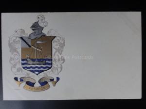 Cumbria: KESWICK - Embossed Heraldic Coat of Arms c1905