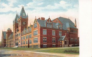 High School, Hartford, Connecticut, Very Early Postcard, Unused