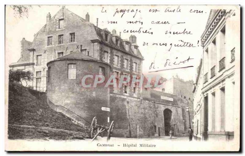 Old Postcard Cambrai Military Hospital