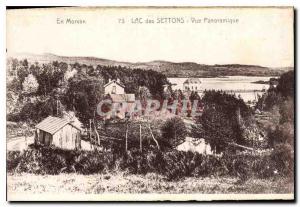  Vintage Postcard In Morvan of Settons seen Panoramic