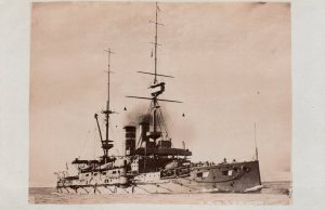 HMS London British Royal Navy -  c1910s RPPC Postcard