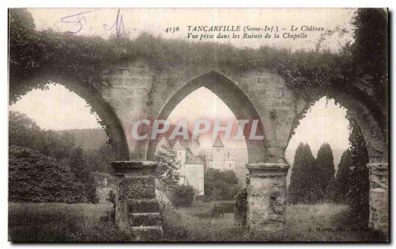 Tancarville - Le Chateau - ruins of the Chapel - Old Postcard