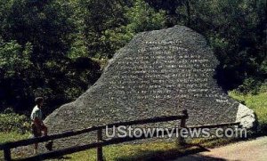 Lord's Prayer Rock - Bristol, Vermont