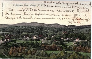 Postcard HOUSE SCENE Warner New Hampshire NH AI3908