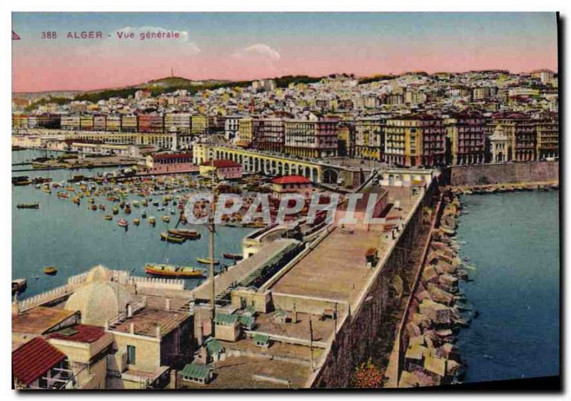 Postcard Old Algiers General view