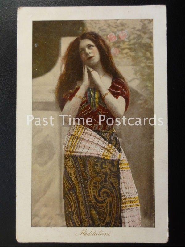 c1931 - Meditations - showing bohemian lady