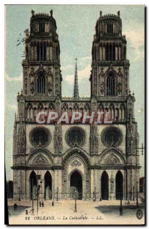 Old Postcard Orleans Cathedrale