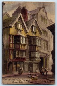 Exeter Devon England Postcard Old Cavalier's House Fore Street c1910 Antique