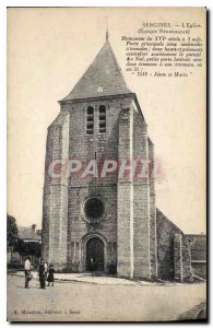 Postcard Old Church Sergines Renaissance Era