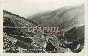 Carte Postale Moderne Laces of Prades Road in Mont Louis