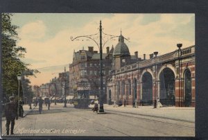 Leicestershire Postcard - Midland Station, Leicester     RS24015